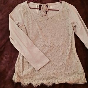 Lace Longsleeve Shirt